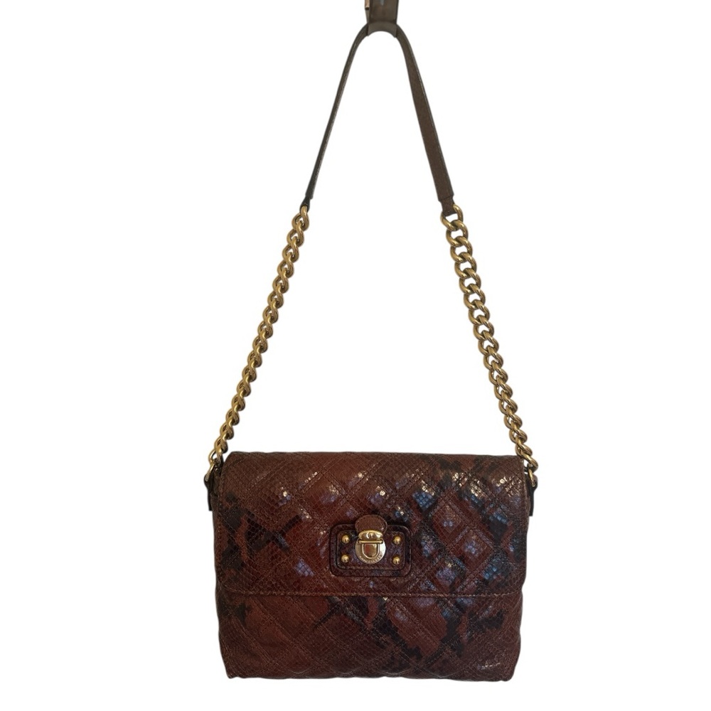 Marc Jacobs Animal Print Quilted Shoulder Bag